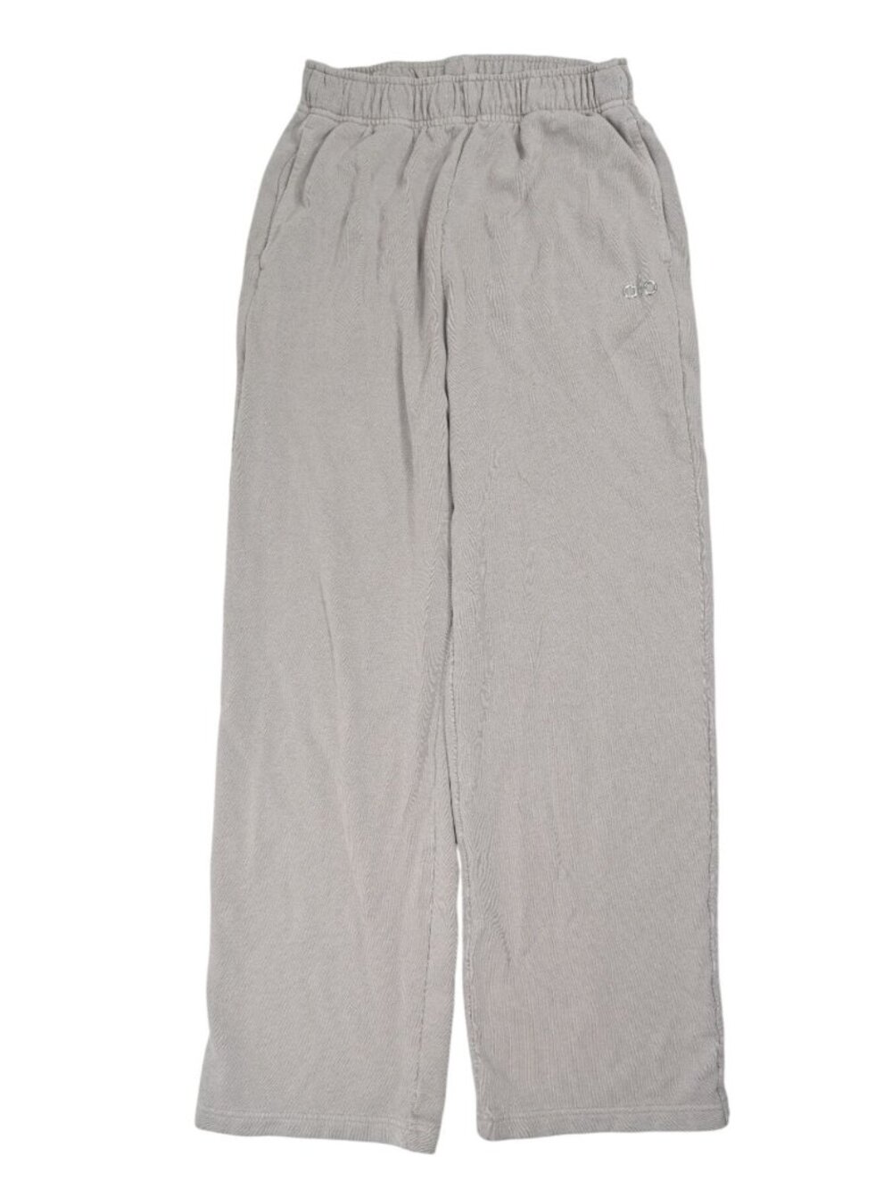 ALO Yoga Washed Accolade Straight Leg Sweatpants in Grey Sky Wash